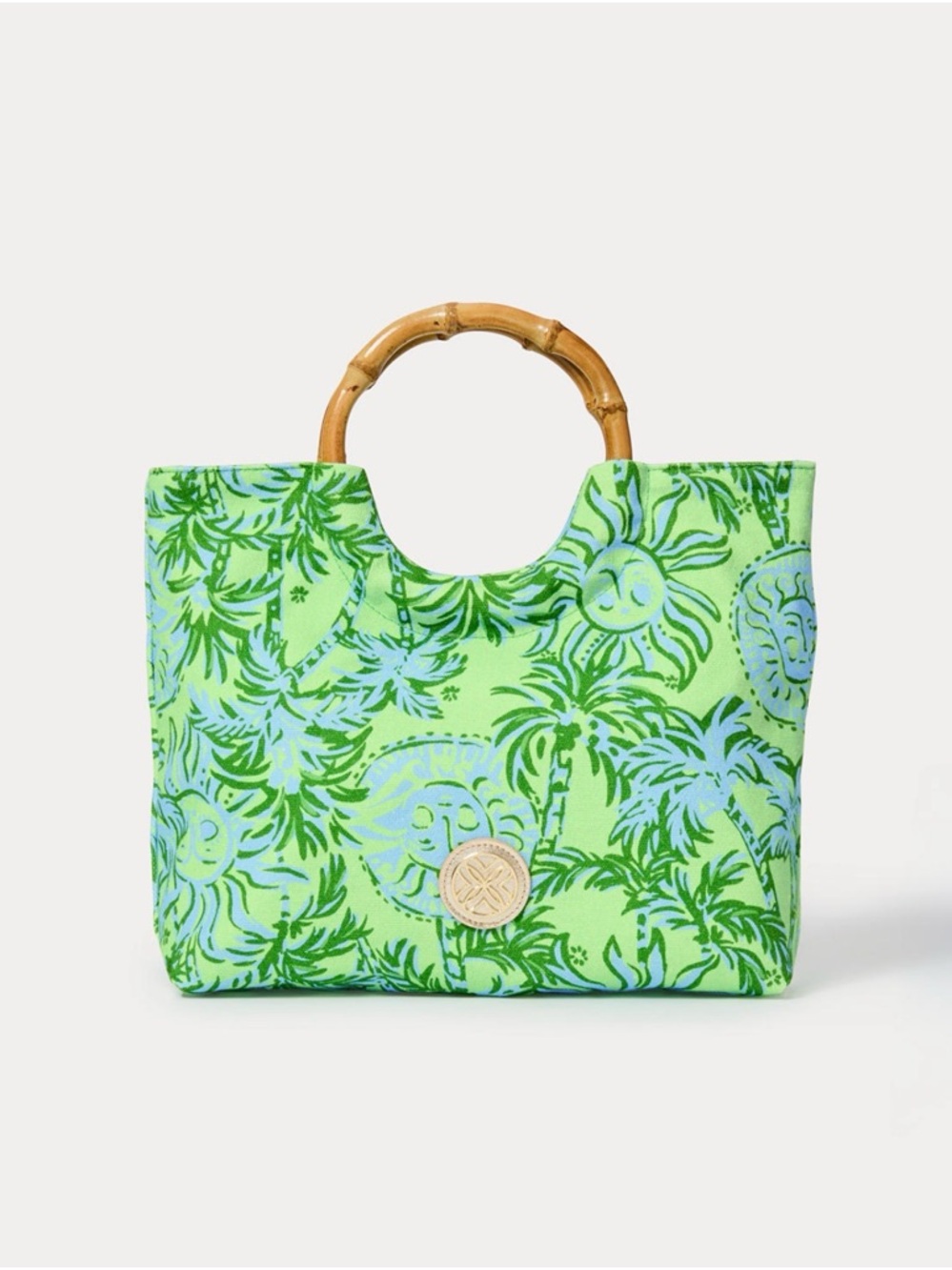 NWT Lilly Pulitzer Bamboo Bag “Cool Mint Catchin Rays” ✨Retail💲158